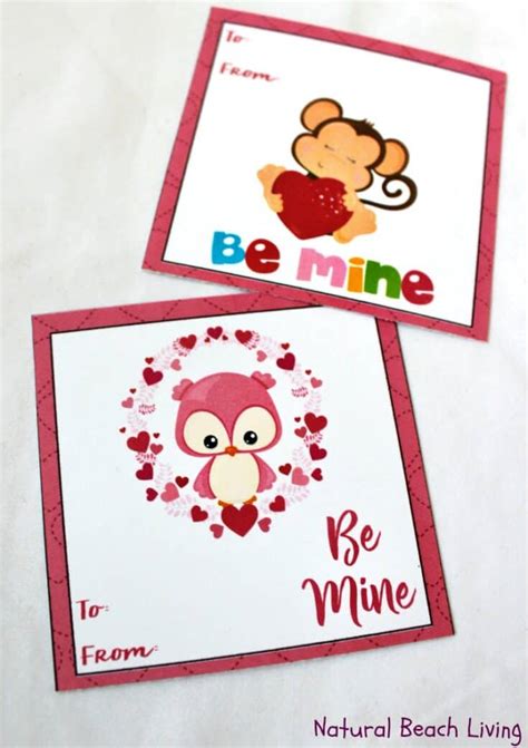 cute  printable valentines  kids  hand  diary