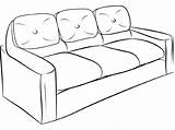 Sofa Coloring Couch Designlooter 91kb 540px Template sketch template