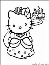 Coloring Princess Pages Kitten Kitty Popular sketch template