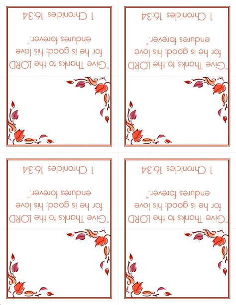 thanksgiving printable card templates