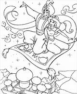 Aladdin Carpet Magic Sheets Aladin Coloringbay Ausmalbilder sketch template