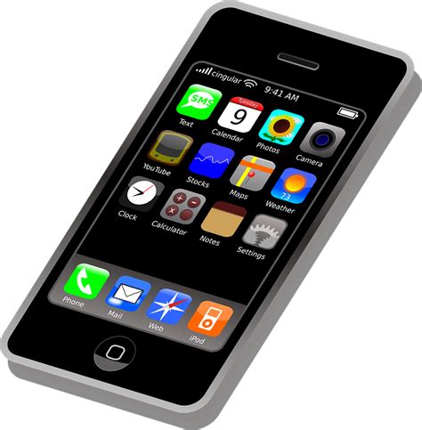 kostenlose vektorgrafik iphone handy smartphone mobil kostenloses