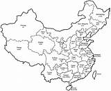 China Map Coloring Provinces Maps Province India Cities Print Gif sketch template