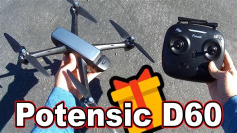 potensic  gps drone review giveaway youtube