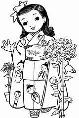 Coloring Pages Para Colorir Books Sheets Kiddles Little Visit Japonesa Menina Girl Colouring Desenhos Girls sketch template