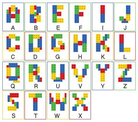 printable lego letters     printablee