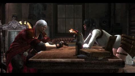 Devil May Cry 4 Cutscene Dante Lady And Trish In Office