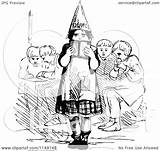 Dunce Hat Vintage Kid Retro Illustration Royalty Clipart Prawny Vector sketch template