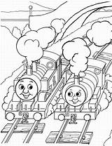 Coloring Thomas Train Pages Printable Popular sketch template