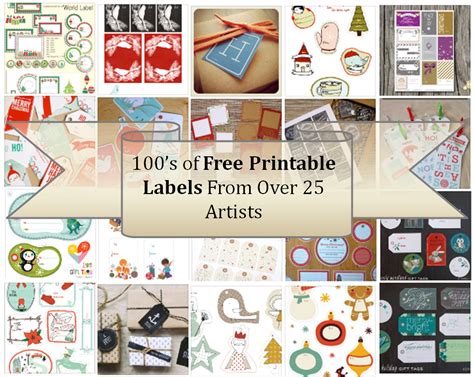 printable labels  printable gift tags labels printables