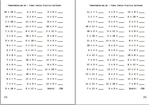 buy  timestablesmeuk times tables practice workbook times tables