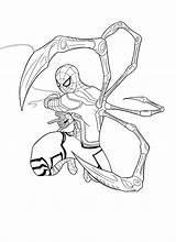 Spider Iron Drawing Getdrawings Artstation sketch template