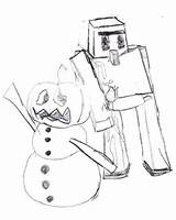 Golem Snow Iron Minecraft Life There Over Contest Planetminecraft sketch template