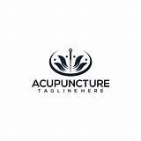 Logo Acupuncture Premium Concept Vector Freepik sketch template