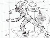 Goblin Coloring Green Pages Spiderman Printable Library Clipart Deviantart Popular sketch template
