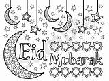 Eid Mubarak Ramadan Islamic sketch template