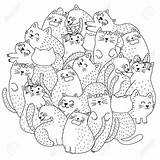 Coloriage Kucing Kolorowanki Boule Licorne Lucu Mewarnai Koty Grosse Chatons Scarabocchio Svegli Kotków Kolorowanka Druku Kotki Dessin Grupa Petit 30seconds sketch template