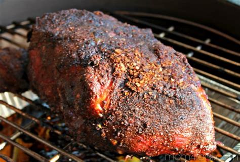 how to smoke a pork shoulder butt roast ~ step by step mom 4 real