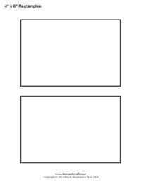 rectangle templates blank shape templates  printable