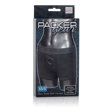 Buy The Packer Gear Black Boxer Brief Strap On And Ftm Packer Harness
