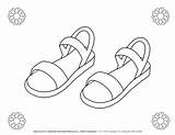 Coloring Sandals Pages Summer Hard Maze Planerium Popular sketch template