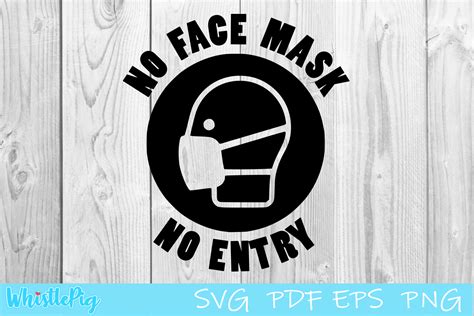 entry   face mask digital printable sign  svg boxanetwork