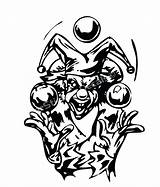 Coloring Pages Clown Posse Insane Icp Sticker Stickers Decals Getcolorings Evil Print sketch template