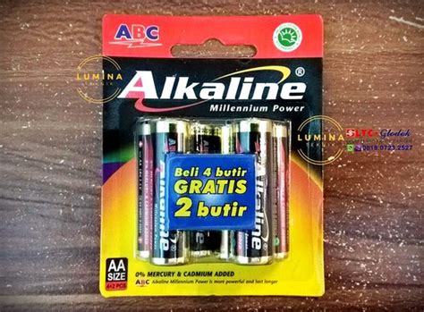 jual baterai abc alkaline aa isi   lapak lumina teknik bukalapak