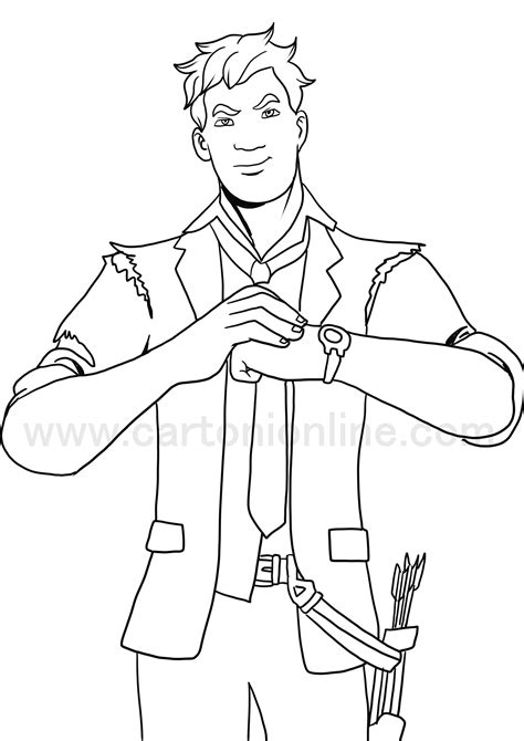 agent jonesy  fortnite coloring page