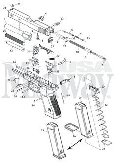 glock diagram gunsmithing pinterest glock