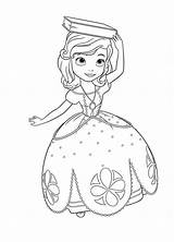 Coloring Princess Sofia First Pages Book Printable Disney Head Her Print Anna Color Kids Netart sketch template