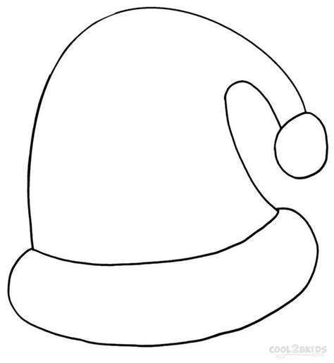 wonderful picture  santa hat coloring page albanysinsanitycom