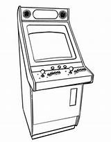 Arcade Coloring Pages Game Games Colouring Printable Color Kids Sheets Printables Line Glass Getcolorings Photograph sketch template