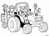 Animals Coloring Pages Barnyard Getcolorings Farm Cute sketch template