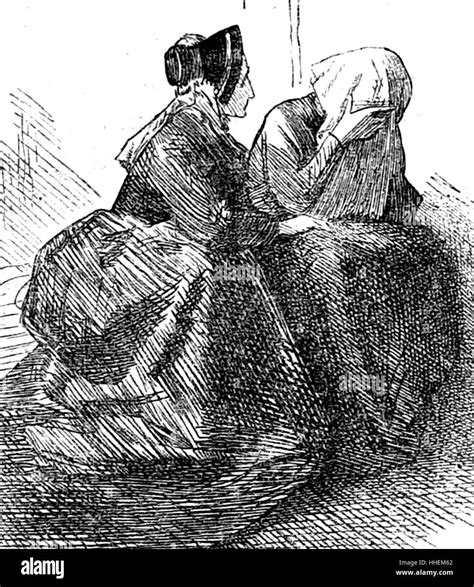 Illustration Depicting A Mother And Daughter In Law Mourning Their Loss