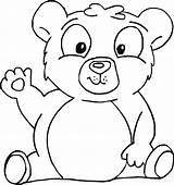 Beruang Mewarnai Jantan Sketsa Putih Hitam Duduk Kumpulan sketch template