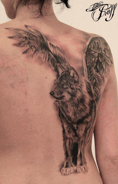 Wolf With Wings Wings Tattoo Wolf Tattoo For Women Wolf With Wings