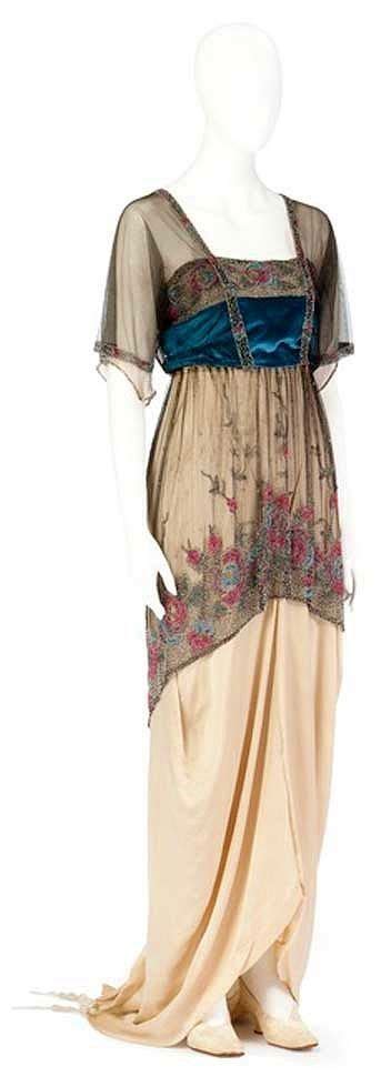 evening dress the hallwyl costume collection c 1915