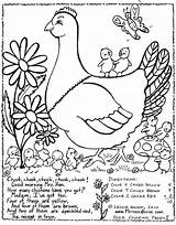 Coloring Hen Pages Little Red Nursery Kids Goose Mother Colouring Rhyme Rhymes Printable Mrs Color Getdrawings Getcolorings Greatest Chicken Books sketch template