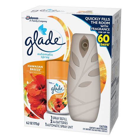 glade automatic spray air freshener starter kit hawaiian breeze