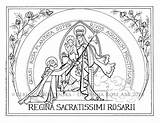 Rosary Dominic Cirque Praying sketch template