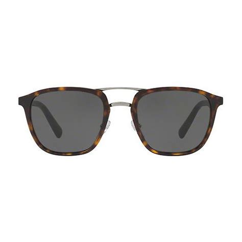 prada men s square aviator sunglasses tortoise gray dior