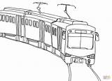 Zug Ausmalbilder Bahn Eisenbahn Tren Malvorlagen Kolorowanka Stadtbahn Ausdrucken Tramwaj Urbano Züge Treno sketch template