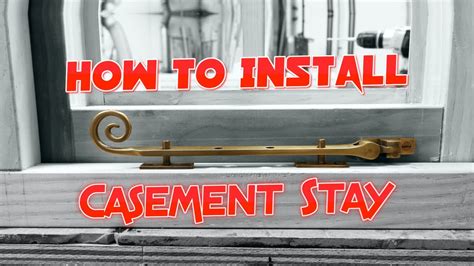 install  traditional window casement stay youtube