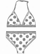 Bikini Pages Colouring Colour Girls Coloring Coloringpage Ca Dressup Check Category sketch template