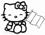 Hello Kitty Clipart Coloring Clip Graduation Cap Cliparts Cartoon Flag Holding Drawing Pages Ted Cute Clipartbest Clipartfox Library Color Colored sketch template