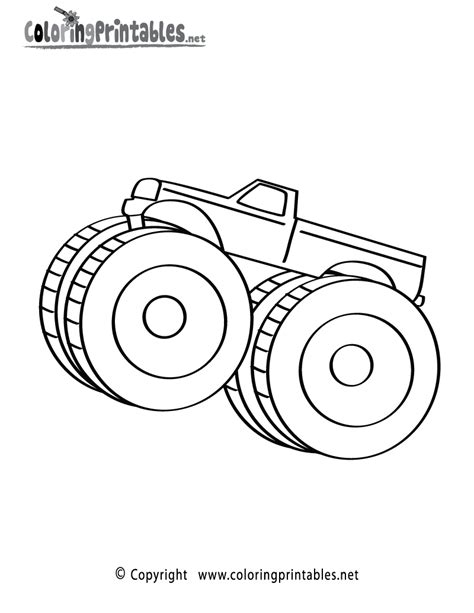 monster truck coloring page   boys coloring printable