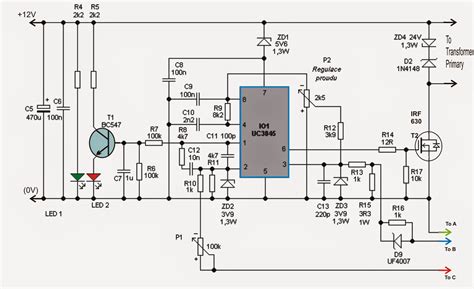 adjustable    amp smps circuit electronic circuit projects