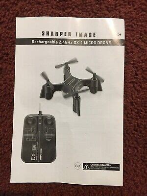 sharper image dx  micro drone instruction booklet ebay