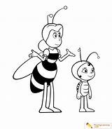 Maya Bee Coloring Movie Pages Date sketch template